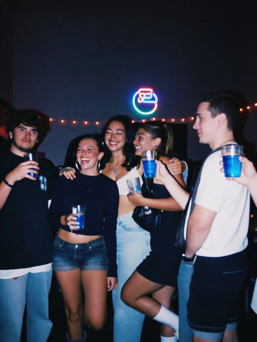 Friends out together the night they tried Glug